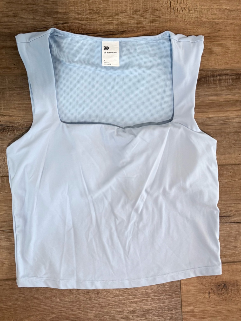 all in motion Pale Blue Mesh Athletic Tank